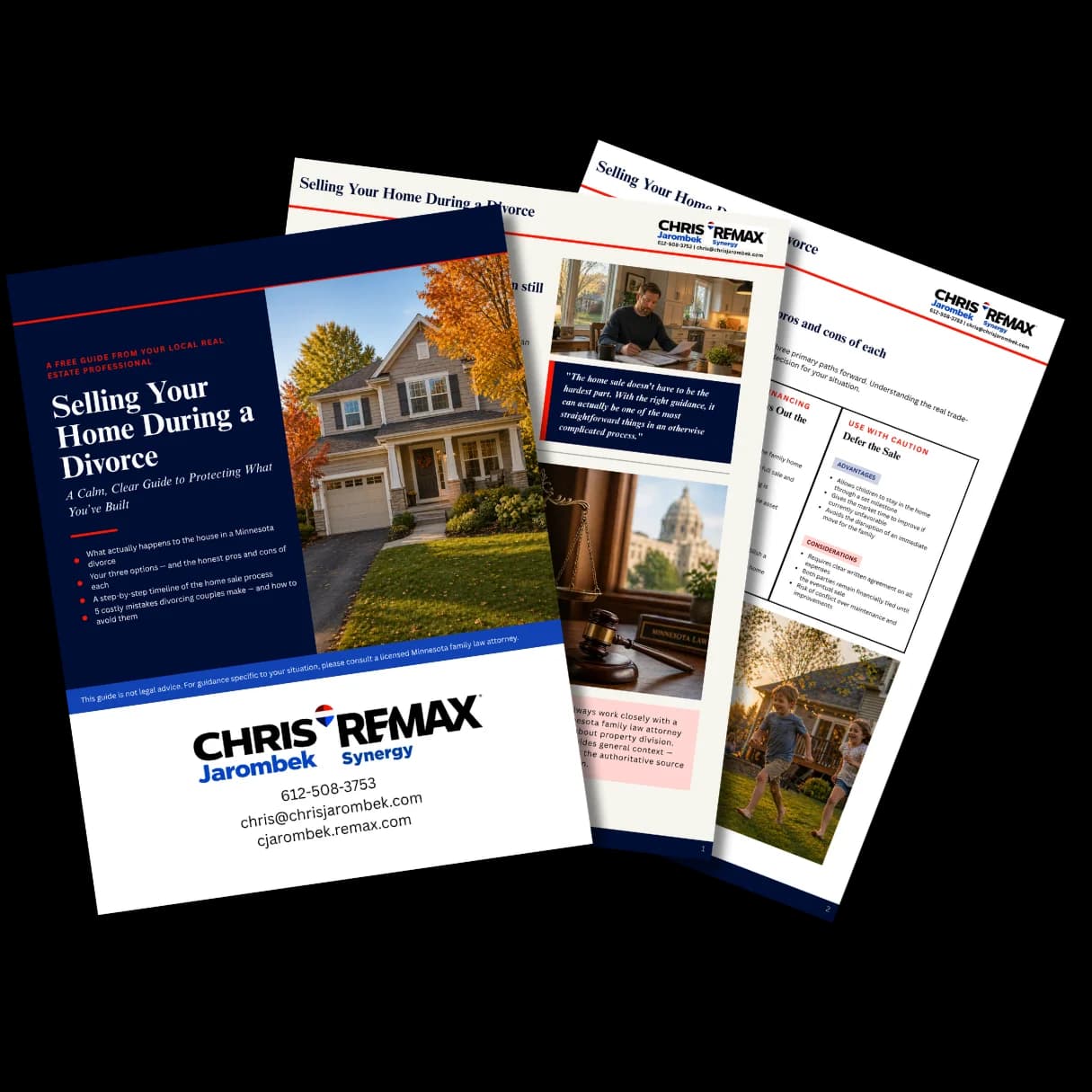 Divorce home-selling guide design