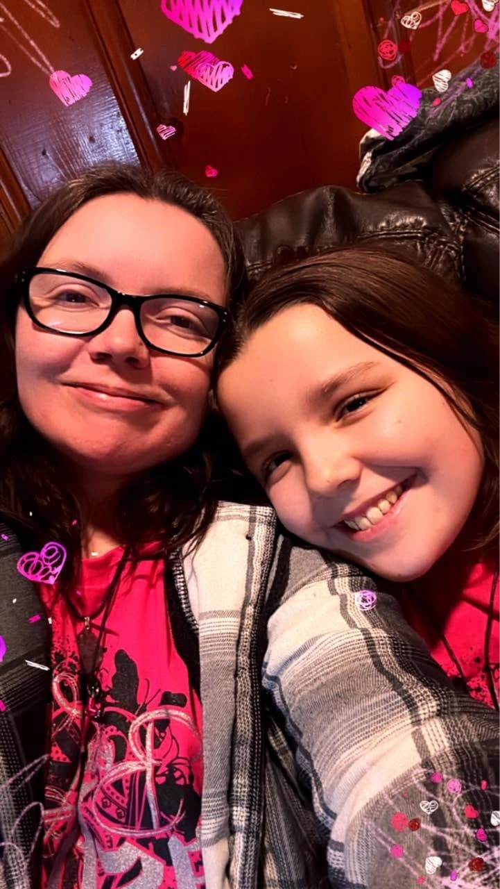 Mel and Addy selfie
