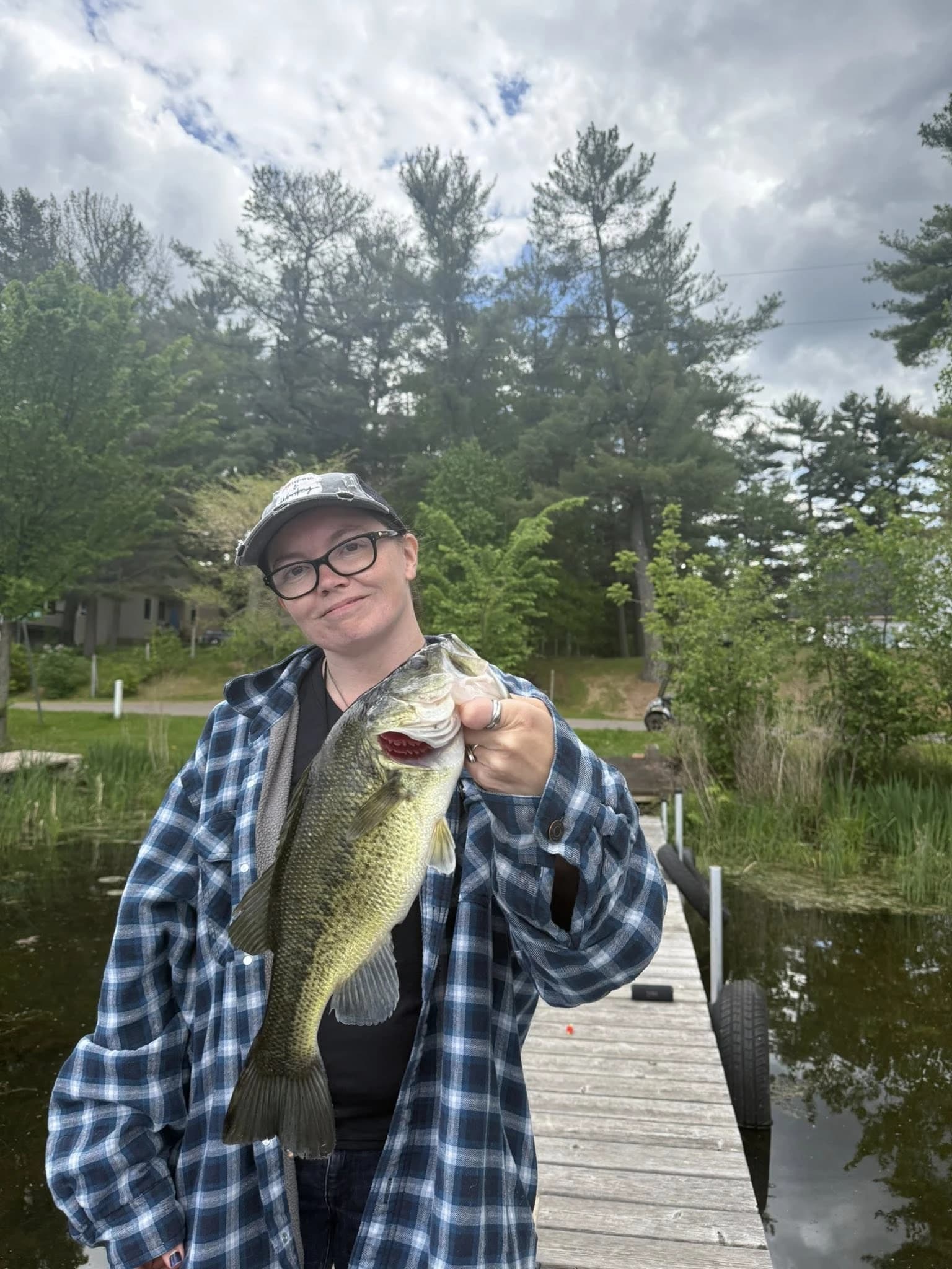 Mel fishing for bass
