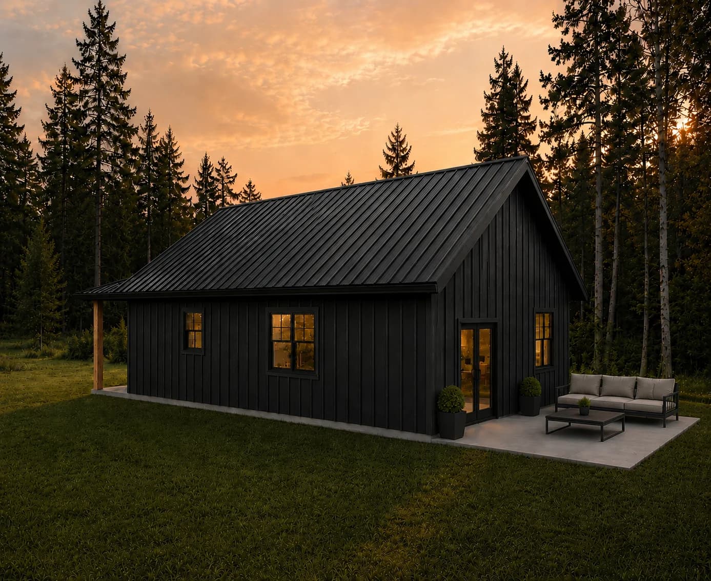 Wisconsin cabin rendering