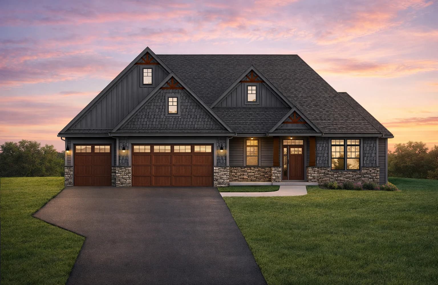 Scandia MN luxury home rendering