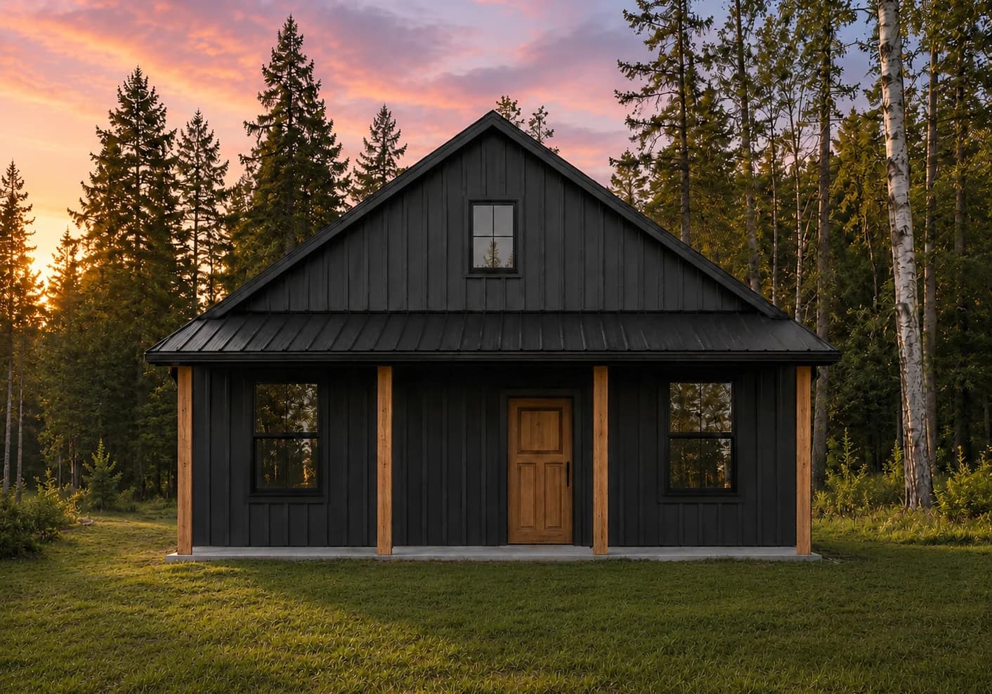 Wisconsin cabin rendering