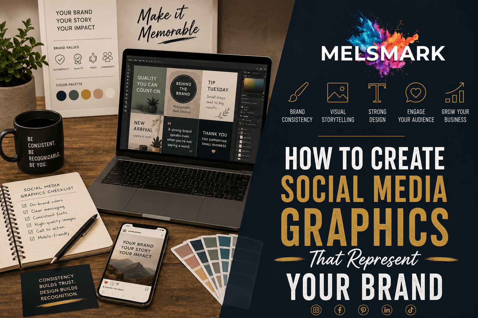 How to Create Social Media Graphics That Represent Your Brand