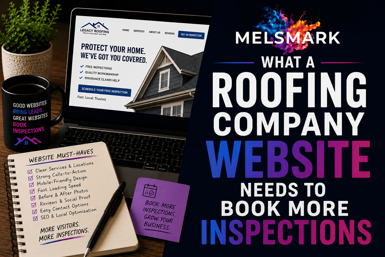 What a Roofing Company Website Needs to Book More Inspections