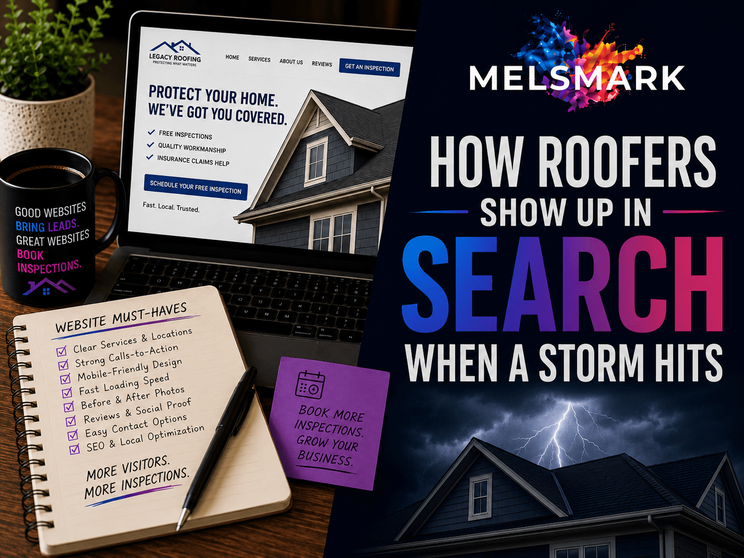 How Roofers Show Up in Search When a Storm Hits